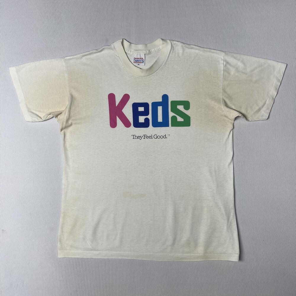 Vtg 90s Tennessee River Shirt Mens XL White Keds Graphic Tee Slogan Heavyweight
